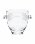 Harrach Glass Champagne Chiller with Shell Etching