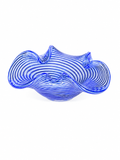 Turkish Cobalt Blue Handblown Glass Bowl
