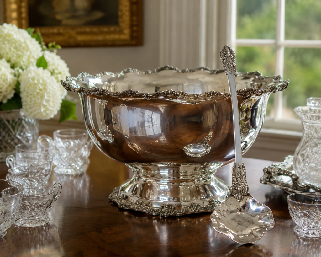 Vintage Silverplate Punch Ladle