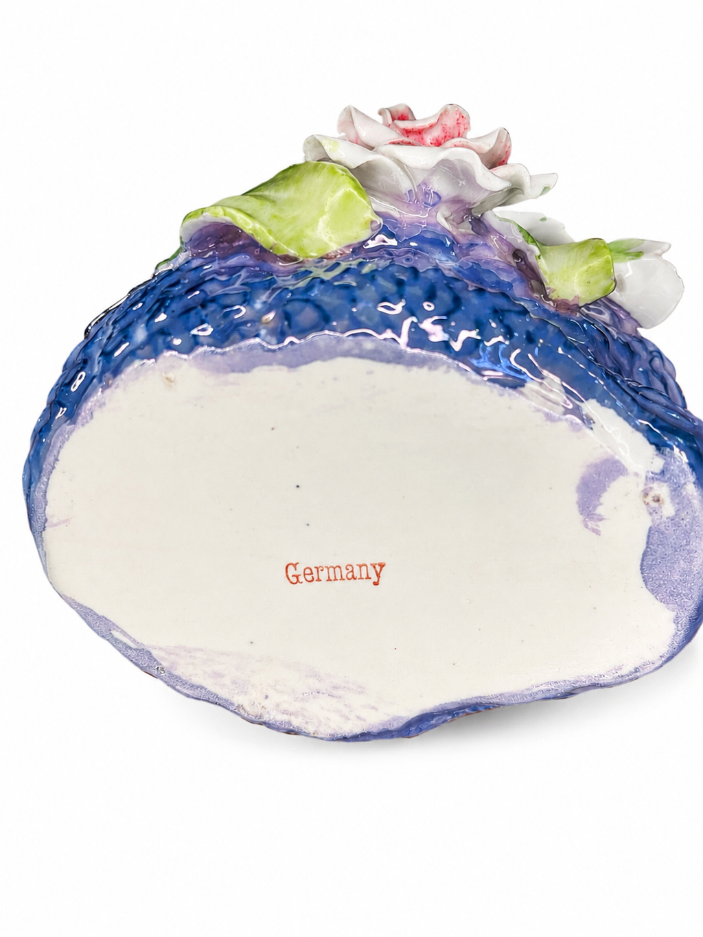 German Capodimonte-Style Porcelain Swan