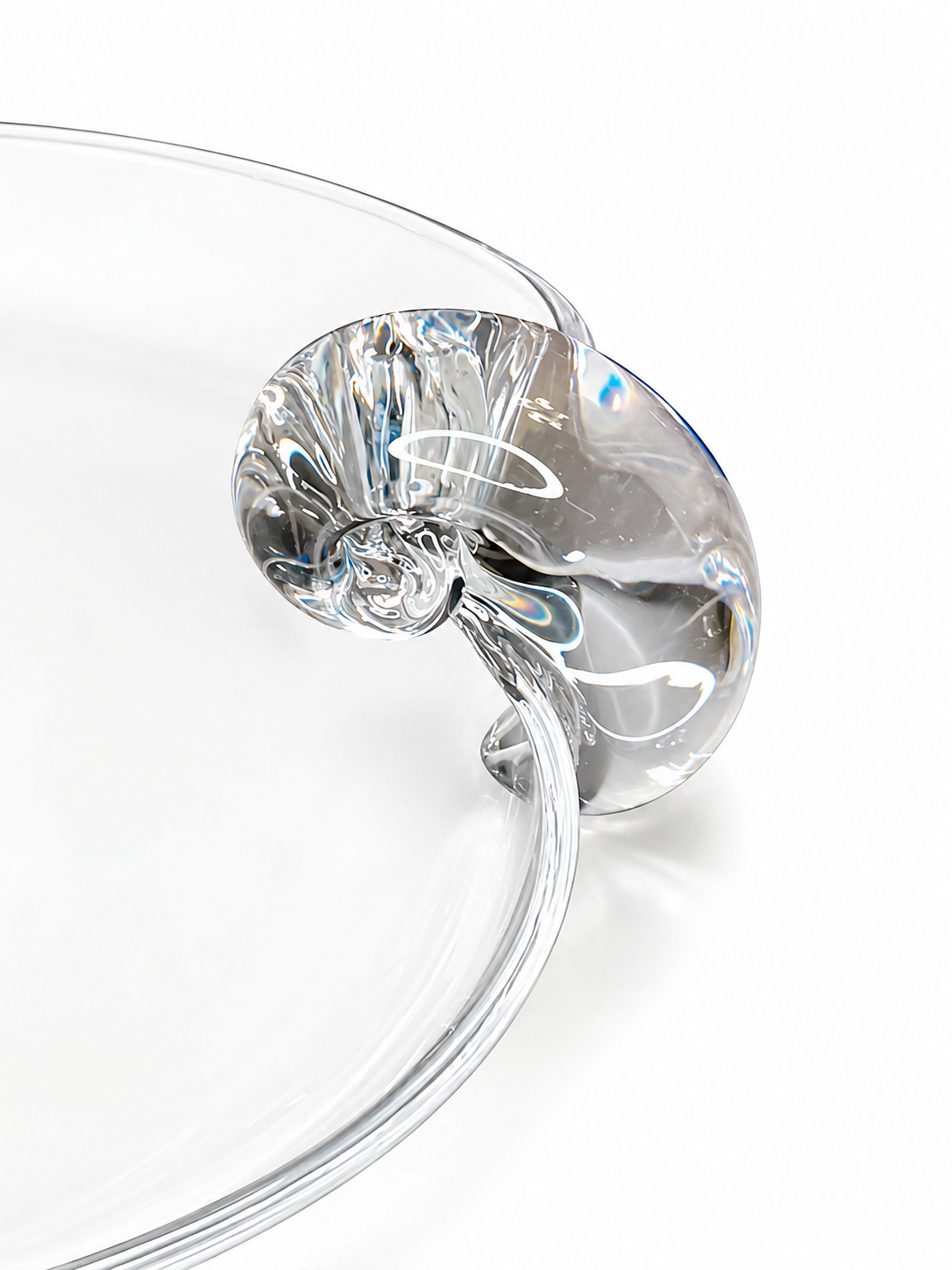 Steuben Crystal Nautilus Shell Dish
