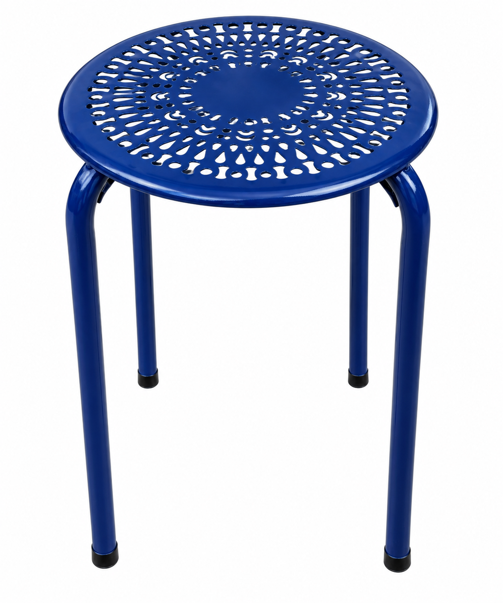 Vintage Round Metal Side Table