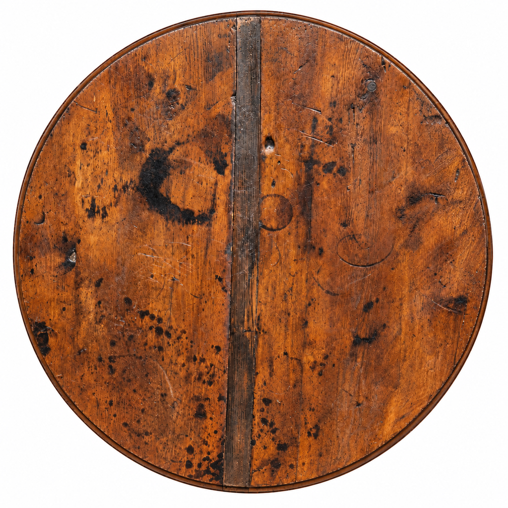Antique Round Pine Table