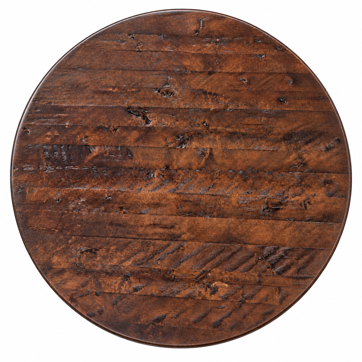 Round Distressed Dining Table