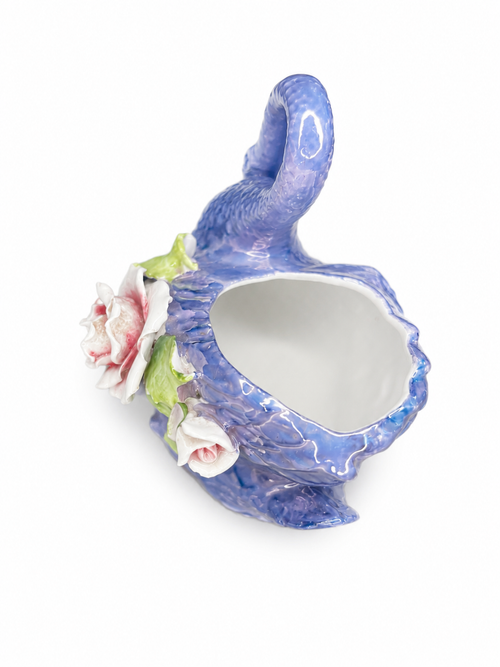 German Capodimonte-Style Porcelain Swan