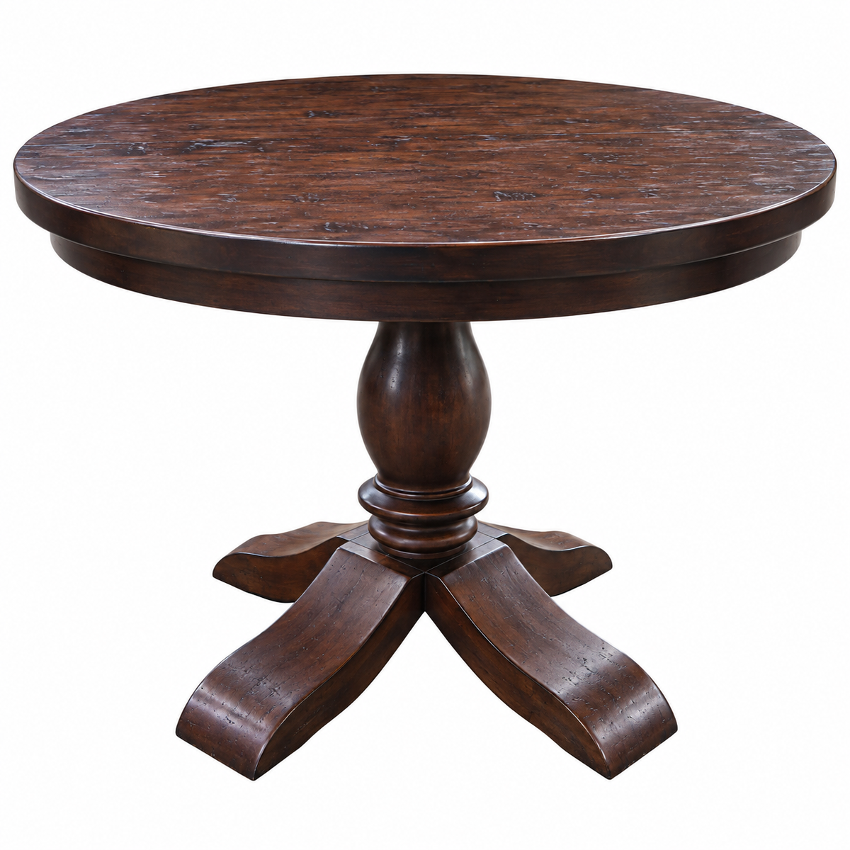 Round Distressed Dining Table