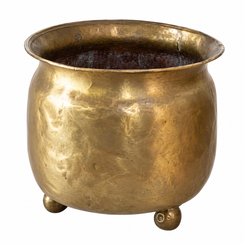 Antique Brass Jardinière, c. 1880